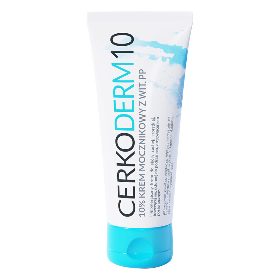 Cerkoderm 10, crème à 10% d'urée avec vitamine PP, 75 ml