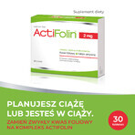 ActiFolin 2 mg, acide folique 2000 µg, 30 comprimés