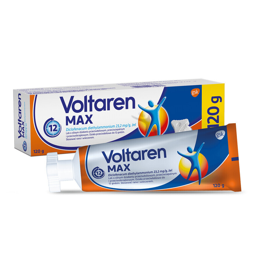 Voltaren Max 23,2 mg/g, gel, 120 g