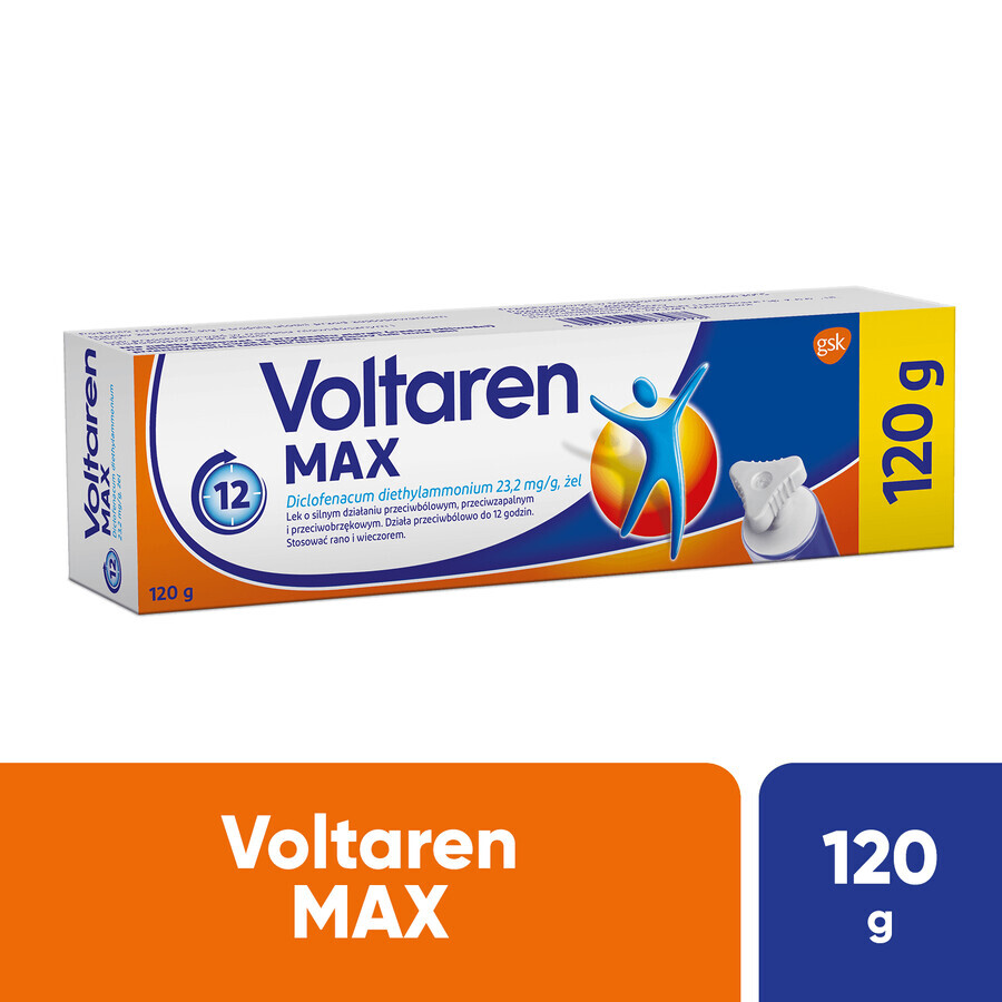 Voltaren Max 23,2 mg/g, gel, 120 g