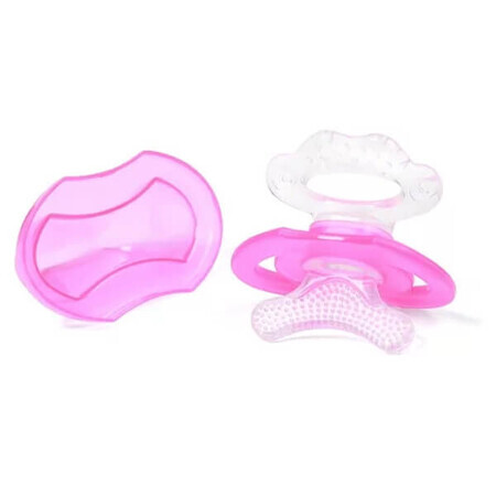 BabyOno, sucette rafraîchissante, silicone, rose, 1008/02, après 3 mois, 1 pièce