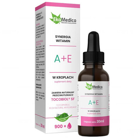 EkaMedica Synergie de vitamines A + E, gouttes, 30 ml