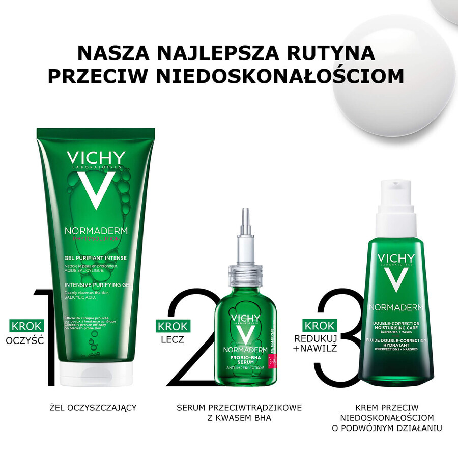 Vichy Normaderm Phytosolution, crema correctora de imperfecciones para pieles con acné, 50 ml