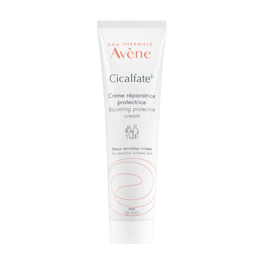 Avene Cicalfate+, regenererende beschermende crème voor de hele familie, gevoelige en geïrriteerde huid, 100 ml