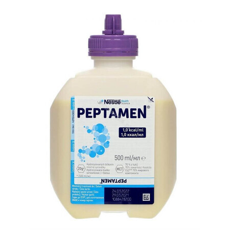 Peptamen, préparation nutritive, goût neutre, 500 ml