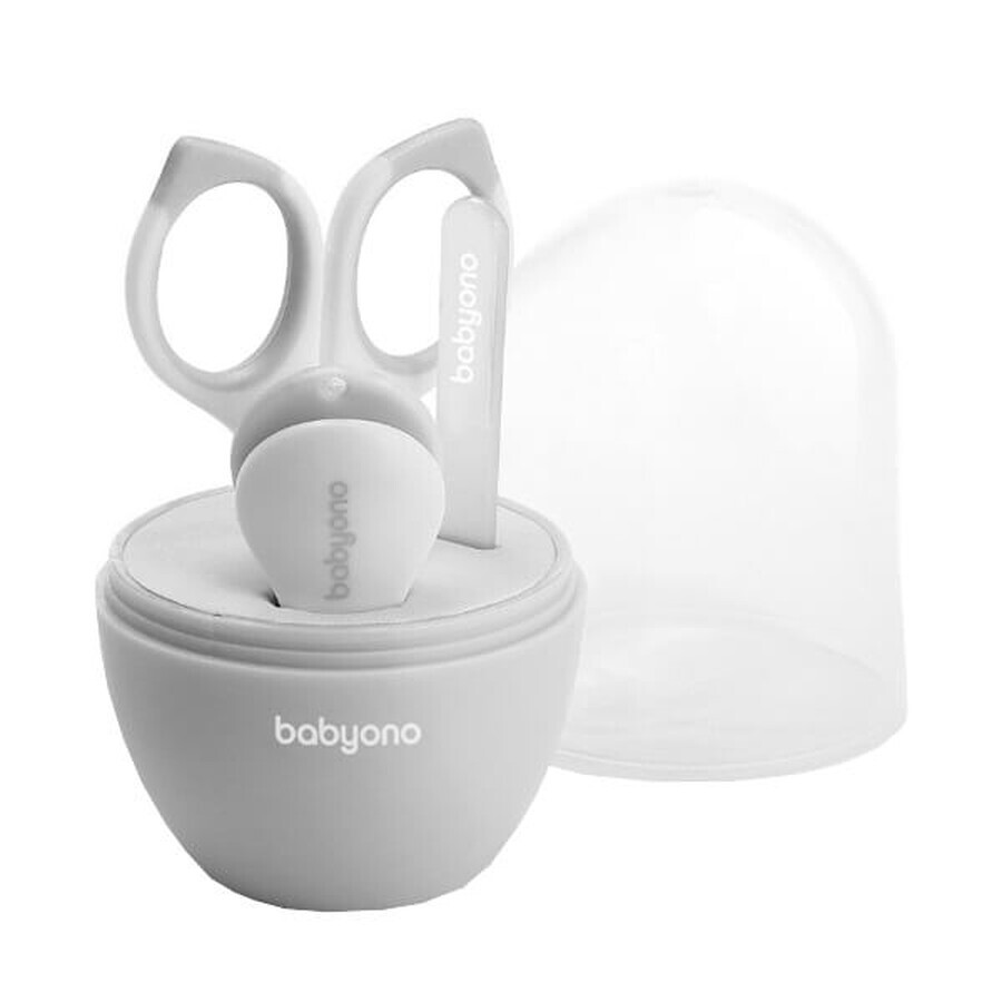 BabyOno, set de soins des ongles pour bébés et enfants, blanc, 398/03