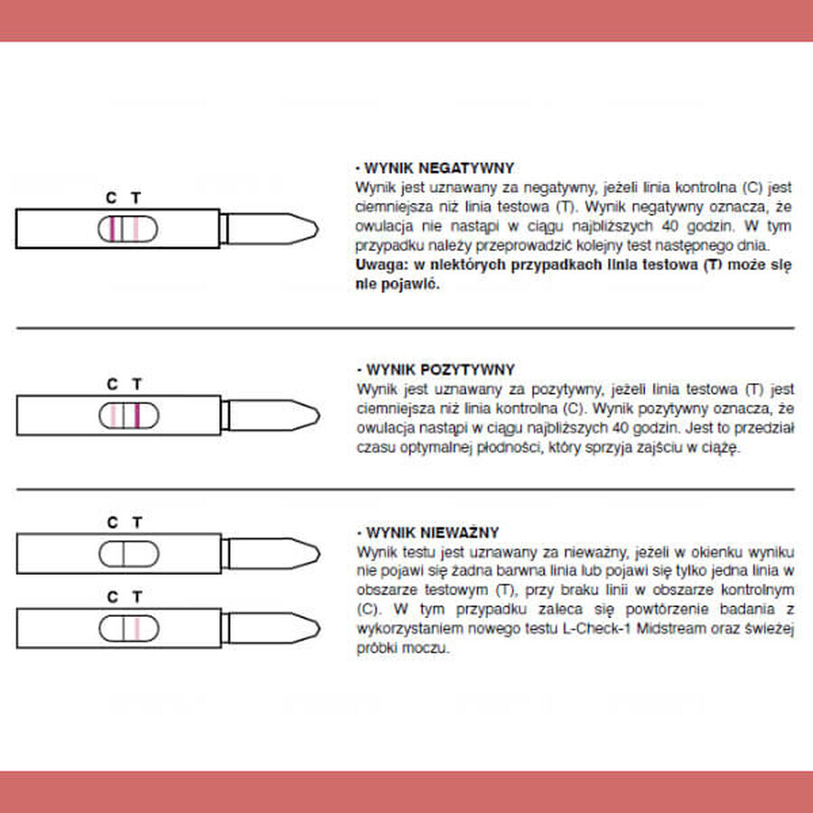 L-Check-1 Midstream Test d'ovulation, 1 paquet (5 tests)