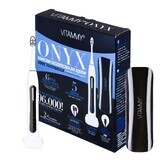 Vitammy Onyx, brosse à dents sonique, noir et blanc + étui, 1 pc.