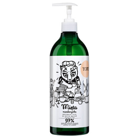 Yope Menthe &amp; Mandarine, liquide vaisselle naturel, 750 ml