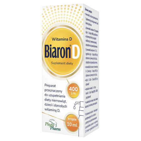 Biaron D, vitamin D 400 IU, drops, 10 ml