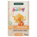 Premium Rosa Herbi Baby argousier, tisane pour bébés et enfants à partir de 9 mois, 20 sachets