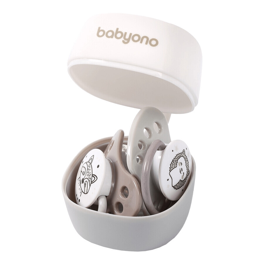 BabyOno Natural Nursing, porte-tétine, blanc