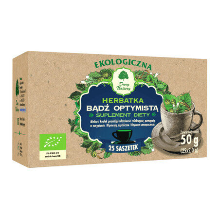 Dary Natury Be Optimist, organic tea, 2 gx 25 sachets