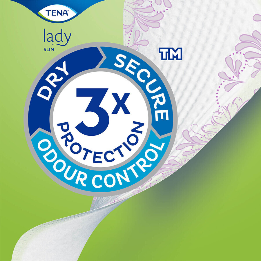 Tena Lady Slim, semelles urologiques, Ultra Mini Plus, 24 unités