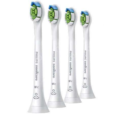 Philips, embouts de remplacement pour brosse à dents sonique Sonicare W2c Optimal White Compact, HX6074/27, blanc, 4 pièces