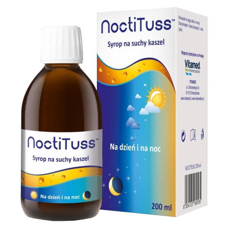 NoctiTuss, sirop contre la toux sèche, à partir de 1 an, 200 ml