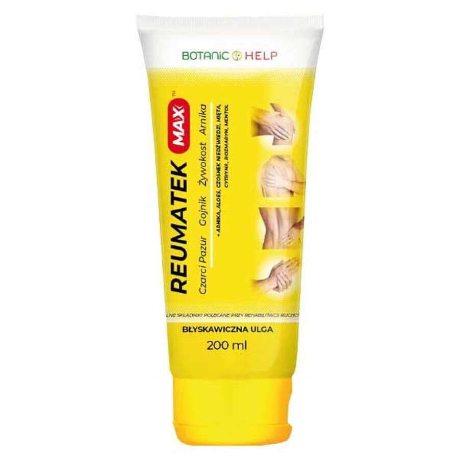 Botanic Help Reumatek Max, gel de massage, 200 ml