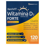 XeniVit Vitamine D3 4000 UI Forte, 120 gélules CONDITIONNEMENT DÉPOSÉ