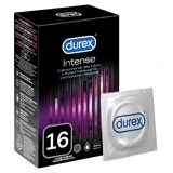 Durex Intense, condooms met stimulerende gel, geribbeld met bies, 16 stuks