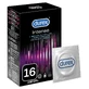 Durex Intense, condooms met stimulerende gel, geribbeld met bies, 16 stuks