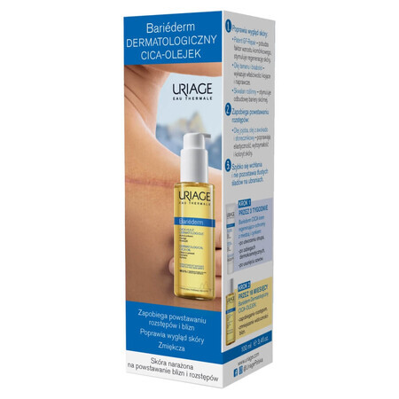 Uriage Bariederm, huile de cica pour les vergetures et les cicatrices, 100 ml