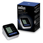 Braun ExactFit 1 BUA5000, tensiometru automat pentru brațul superior cu manșetă de 22-42 cm, alb-negru