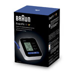 Braun ExactFit 1 BUA5000, tensiometru automat pentru brațul superior cu manșetă de 22-42 cm, alb-negru