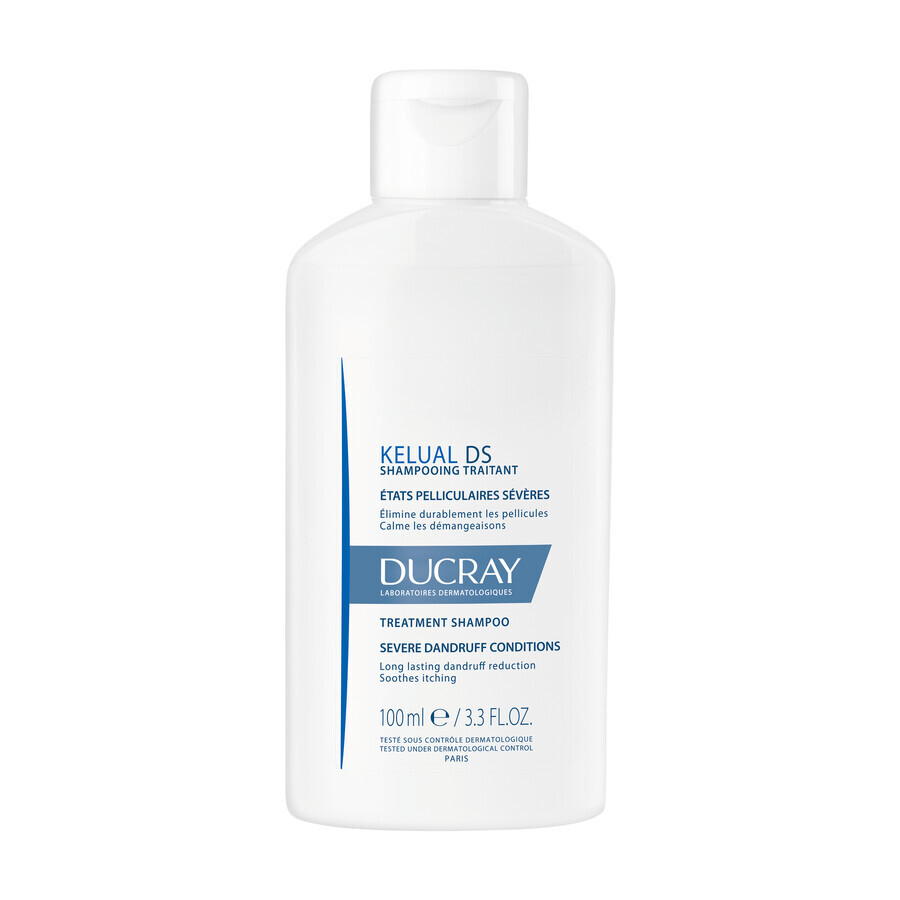 Ducray Kelual DS, shampooing antipelliculaire, états pelliculaires sévères, 100 ml