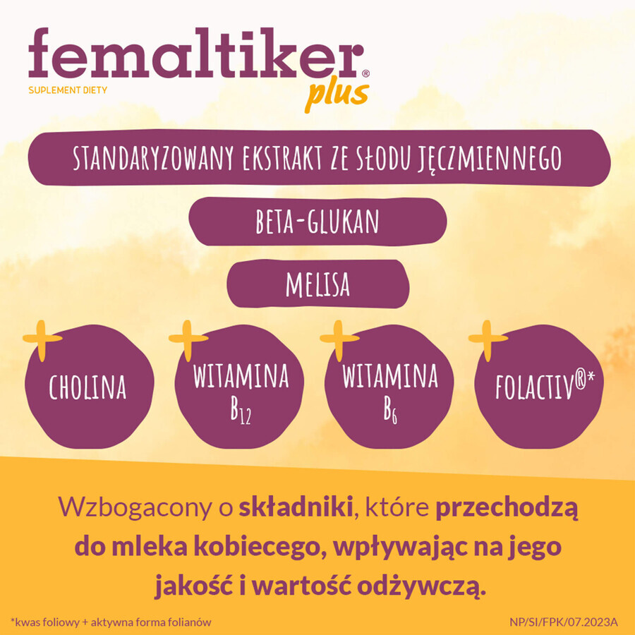 Femaltiker Plus, goût caramel, 12 sachets