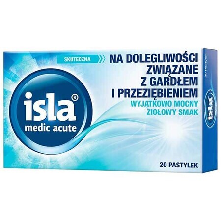 Isla Medic Acute, arôme de plantes, 20 pastilles