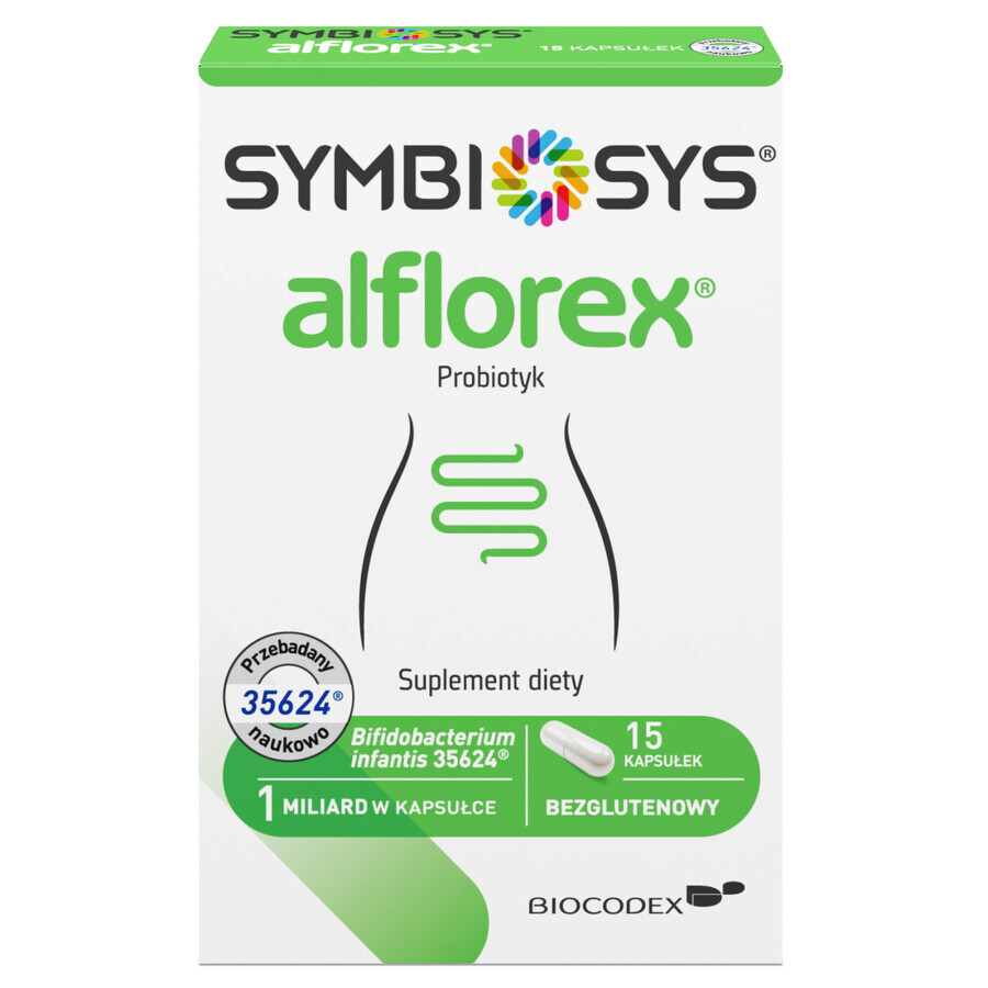 Symbiosys Alflorex, 15 gélules