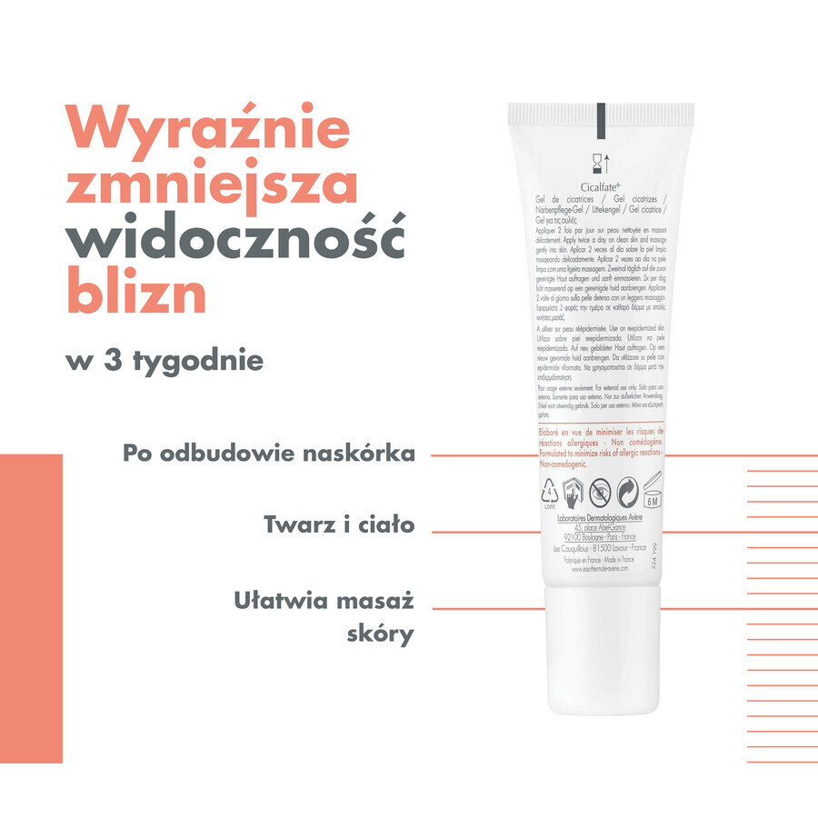 Avène Cicalfate+, gel cicatriciel, 30 ml