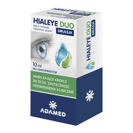 Hialeye Duo Emulsion, collyre hydratant, 10 ml