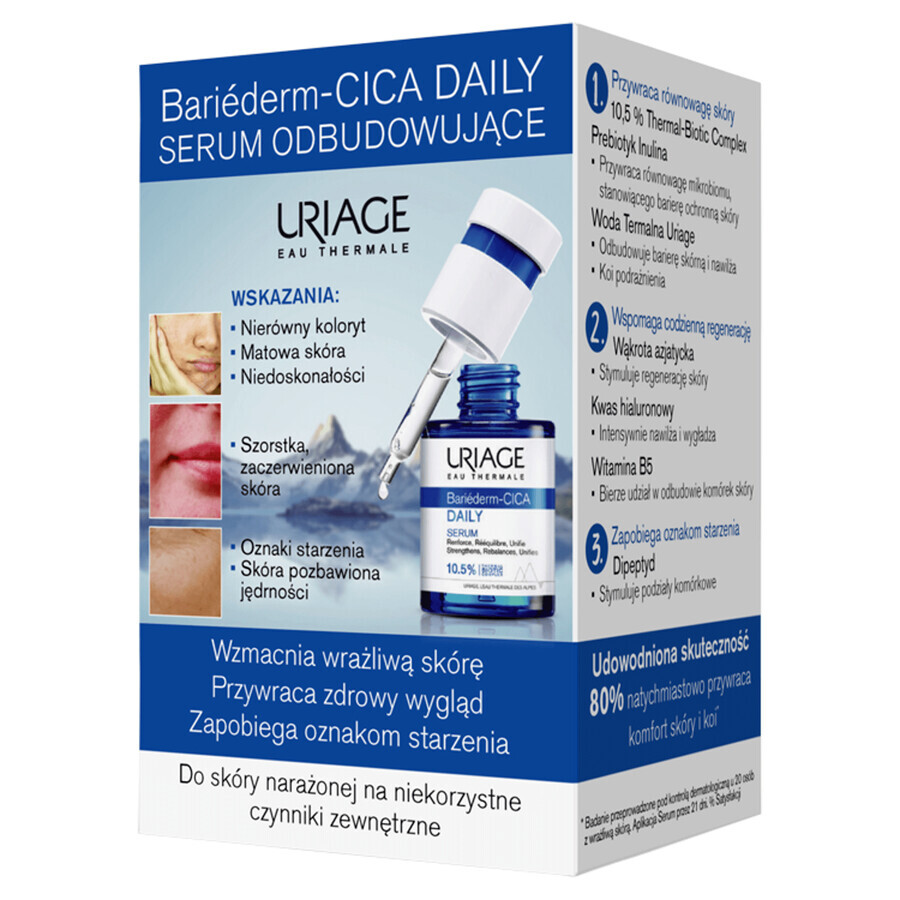 Uriage Bariederm CICA Daily, sérum réparateur pour peaux sensibles, 30 ml