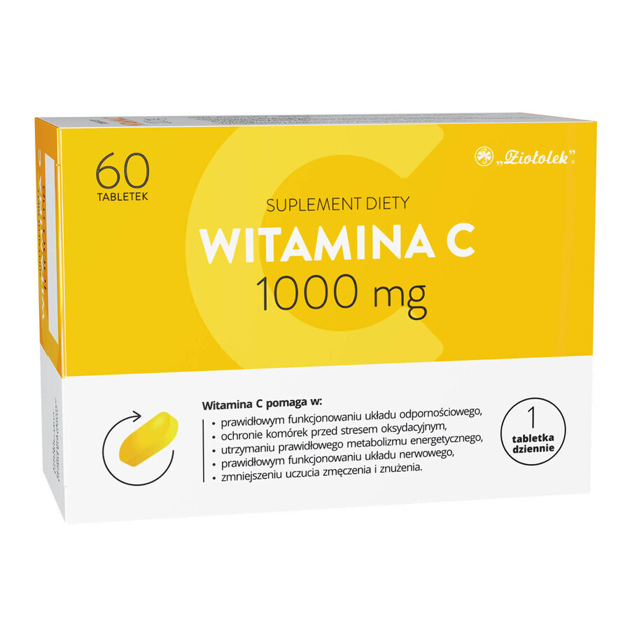 Ziołolek Vitamina C 1000 mg, 60 compresse