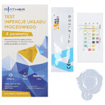 Diather Urinary Tract Infection Test, test domiciliare per la rilevazione di leucociti, sangue, nitriti e proteine nelle urine, per bambini e adulti, 1 pezzo