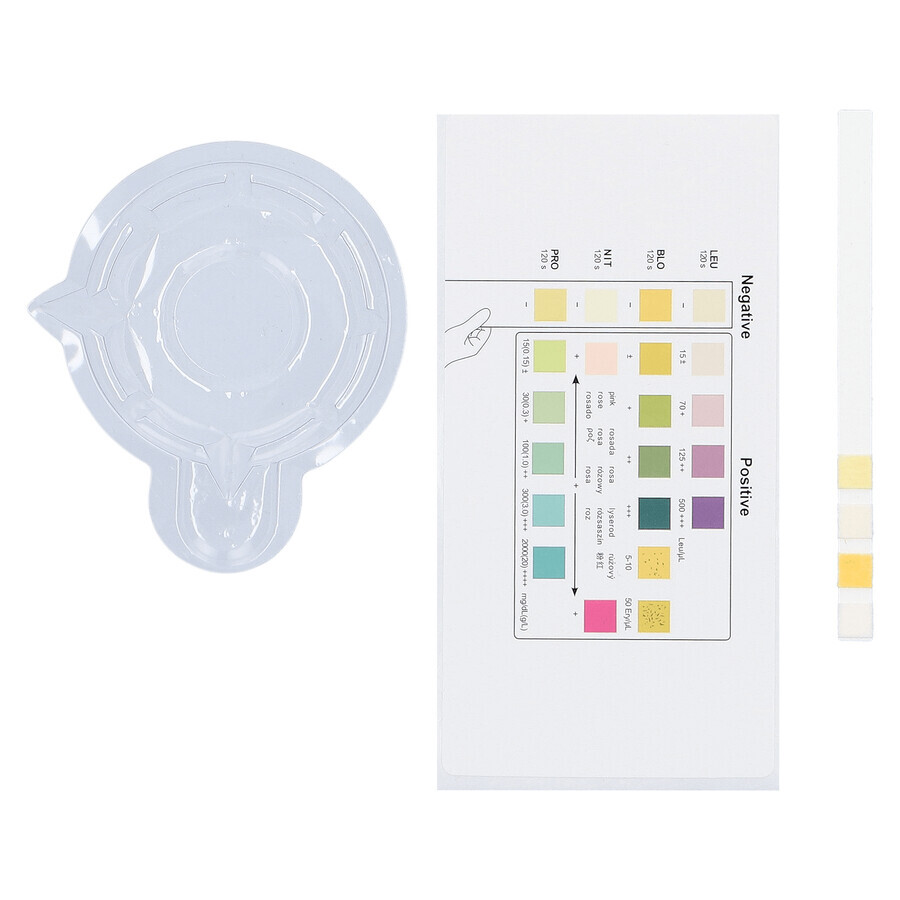 Diather Urinary Tract Infection Test, test domiciliare per la rilevazione di leucociti, sangue, nitriti e proteine nelle urine, per bambini e adulti, 1 pezzo