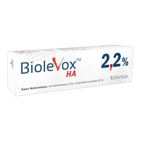 Biolevox HA 2,2%, 2 ml x 1 seringue ampoule