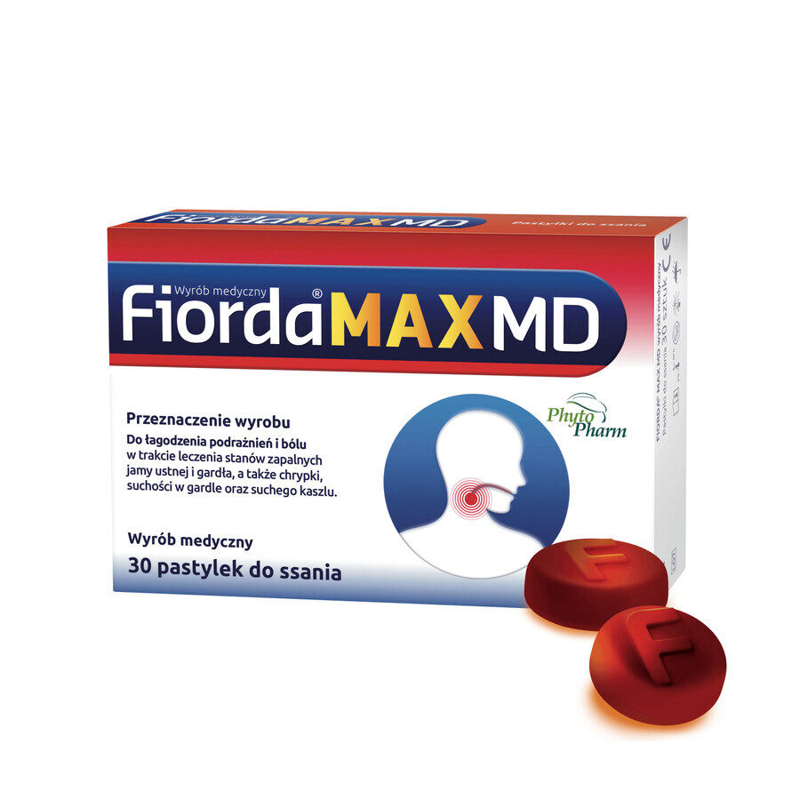 Fiorda Max MD, 30 pastilles