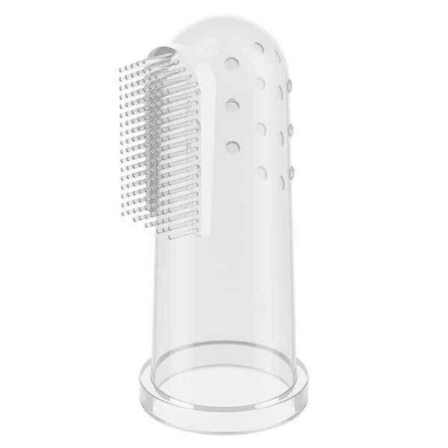 BabyOno, brosse à doigts pour les premières dents, silicone, 723/01, 1 pc