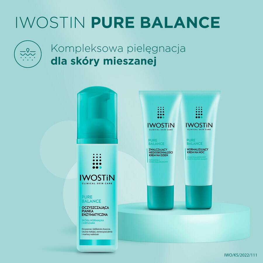 Iwostin Pure Balance, zuiverend enzymatisch schuim, 150 ml