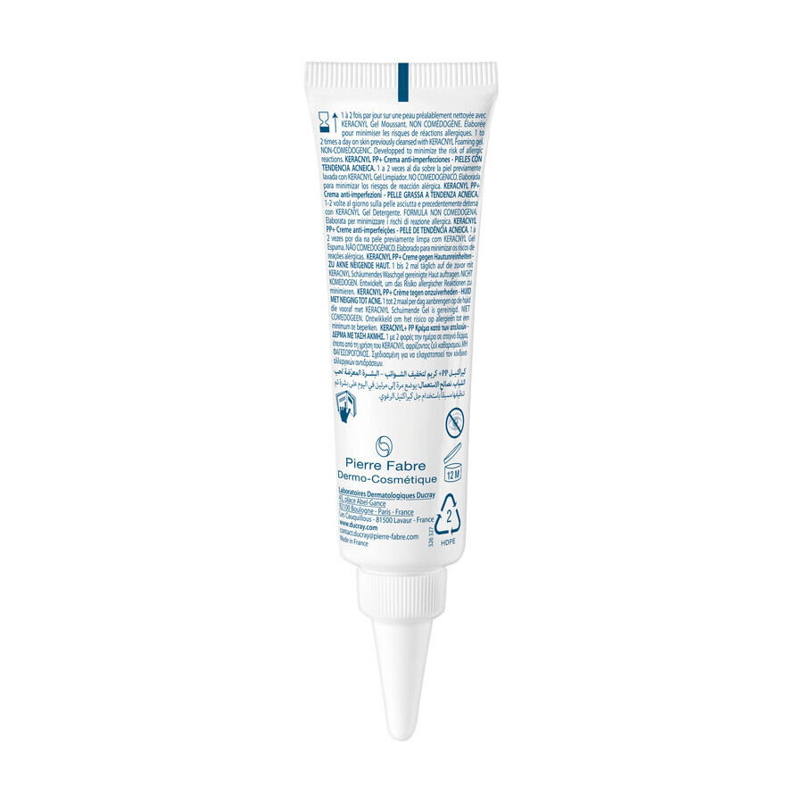 Ducray Keracnyl PP+, crème contre les imperfections, 30 ml 