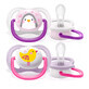 Avent Ultra Air, sucette, silicone, orthodontique, animaux, SCF080/08, 6-18 mois, 2 pi&#232;ces