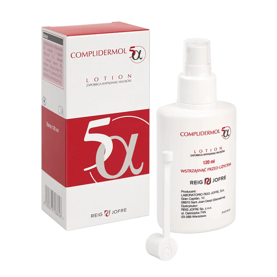 Complidermol 5 alfa, lotion capillaire, 120 ml