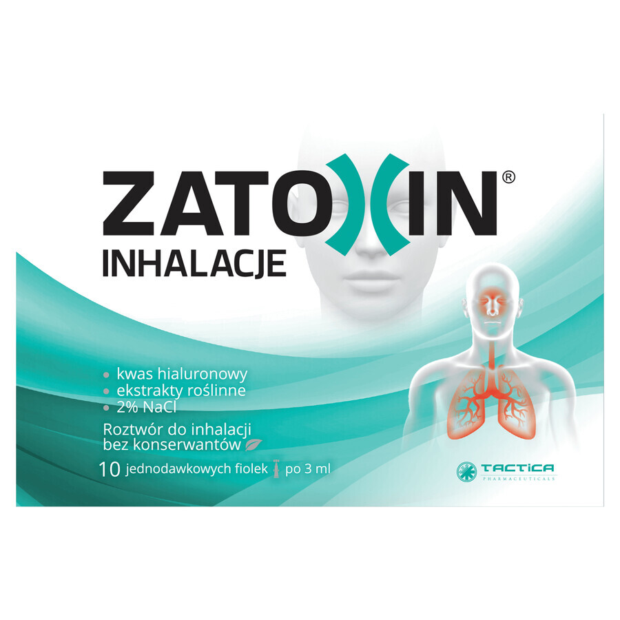 Zatoxin Inhalation, solution pour inhalation, 3 ml x 10 ampoules