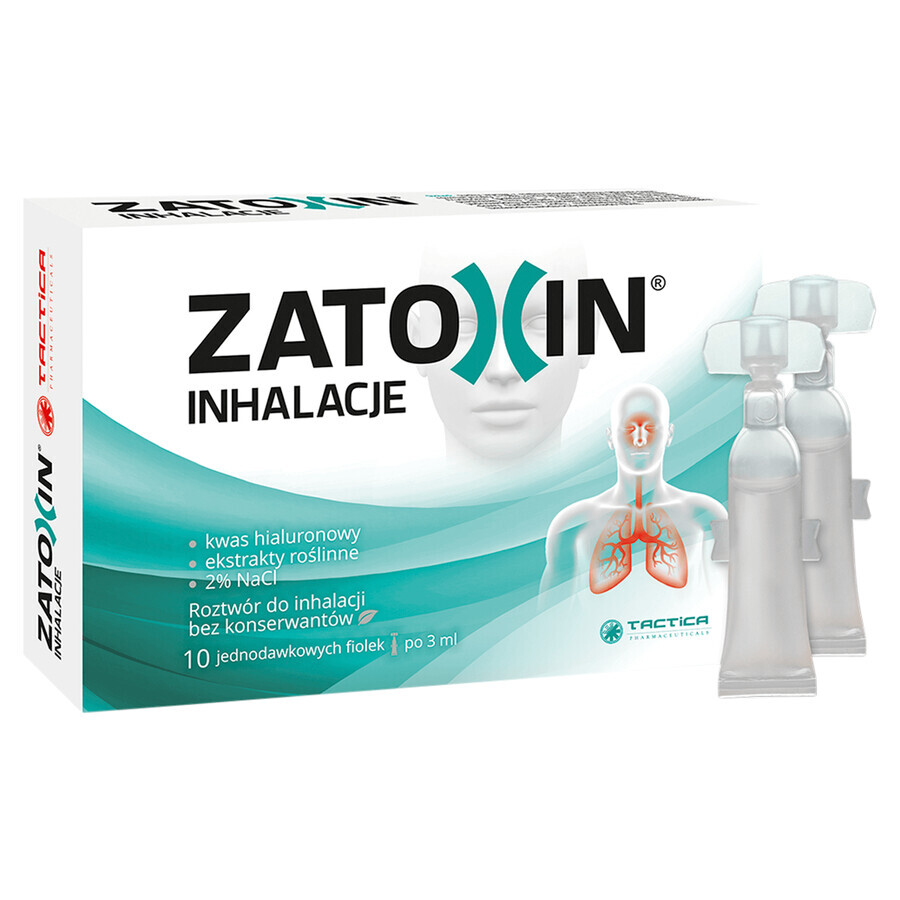 Zatoxin Inhalation, solution pour inhalation, 3 ml x 10 ampoules