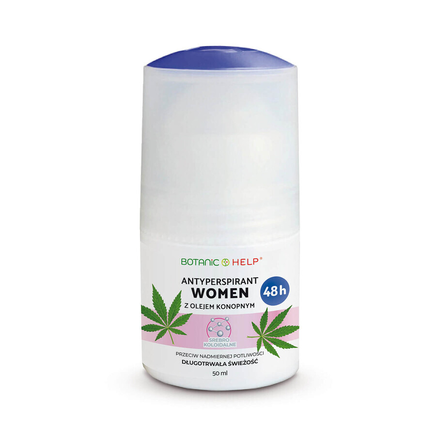 Botanic Help Women, antiperspirant roll-on 48h with walnut oil, 50 ml