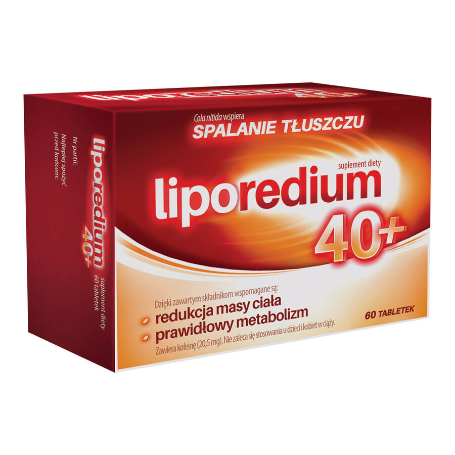 Liporedium 40+, 60 comprimés