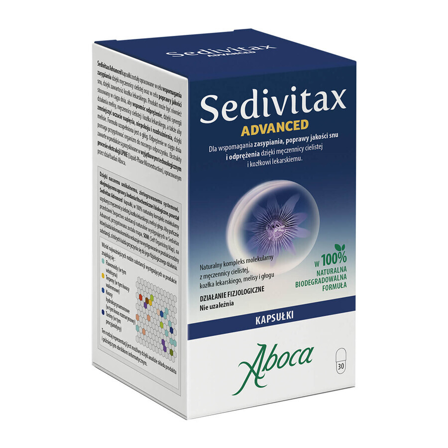 Sedivitax Advanced, 30 capsule