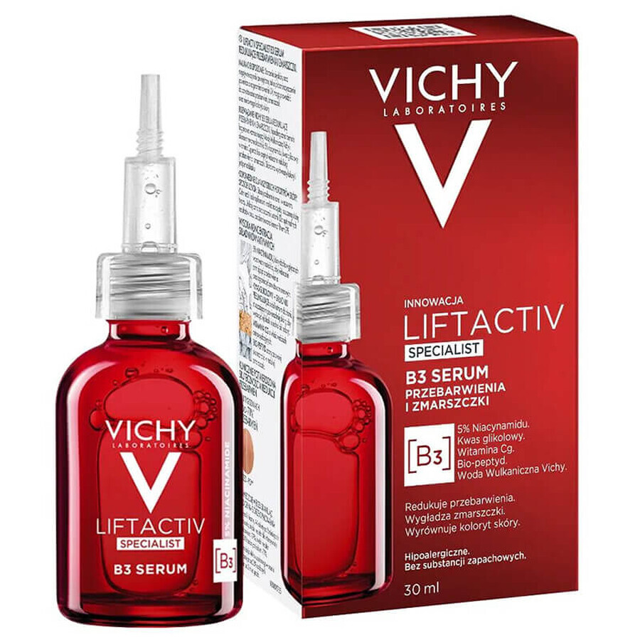 Vichy Liftactiv Specialist B3, siero per ridurre le discromie e le rughe, 30 ml